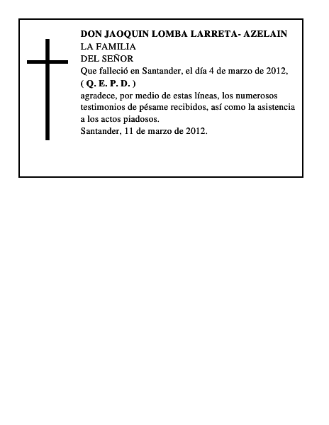 DON JAOQUIN LOMBA LARRETA- AZELAIN