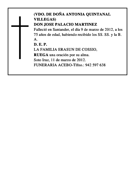 DON JOSE PALACIO MARTINEZ