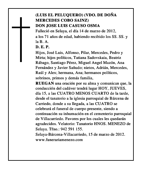 DON JOSE LUIS CASUSO OSMA