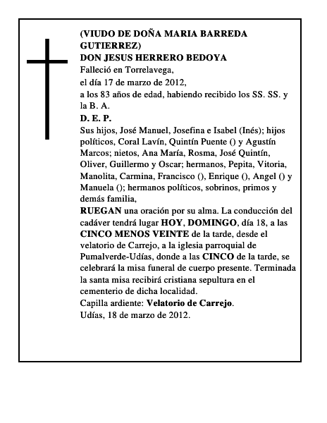 DON JESUS HERRERO BEDOYA