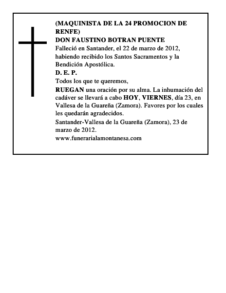 DON FAUSTINO BOTRAN PUENTE