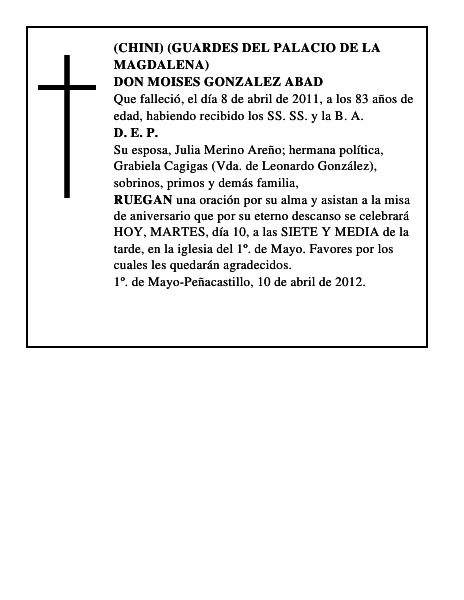 DON MOISES GONZALEZ ABAD