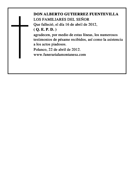 DON ALBERTO GUTIERREZ FUENTEVILLA
