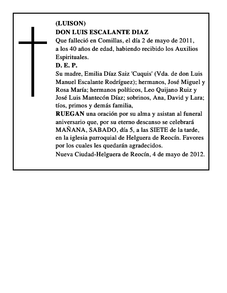 DON LUIS ESCALANTE DIAZ