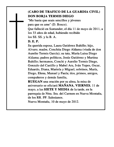 DON BORJA TERMIS DIEGO