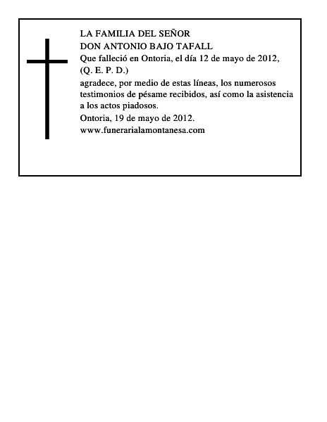 Antonio Bajo Tafall