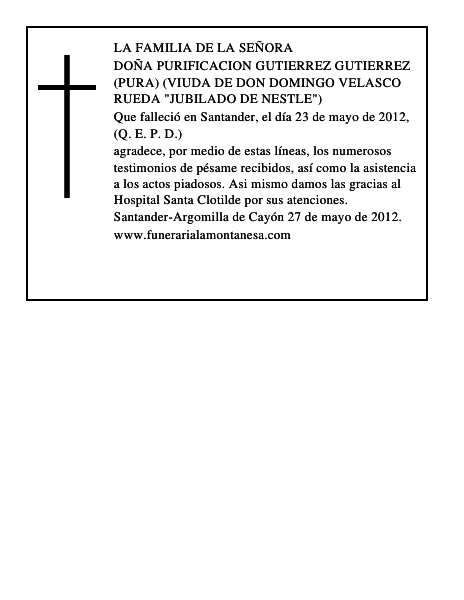 Purificacion Gutierrez Gutierrez