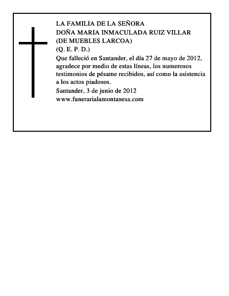 MARIA INMACULADA RUIZ VILLAR