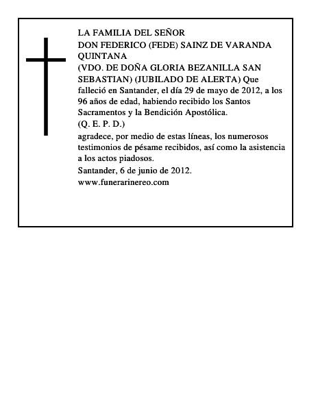 Federico Sainz de Varanda Quintana