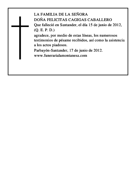 Felicitas Cagigas Caballero