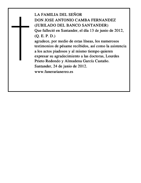 Jose Antonio Camba Fernandez