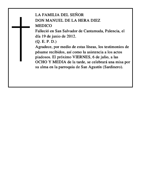 Manuel de la Hera Diez