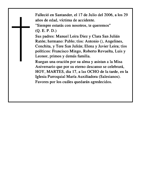 MANUEL LEIRA SAN JULIAN