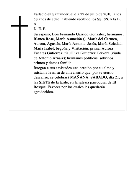 EVANGELINA BEDIA GUTIERREZ
