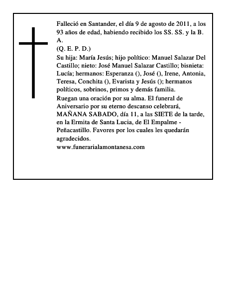 MARIA JESUS MENDIGUCHIA SAN PELAYO