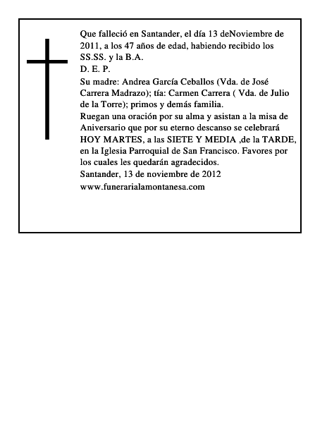 FRANCISCO JAVIER CARRERA GARCIA