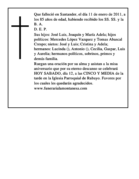 FILOMENA CONDE CONDE