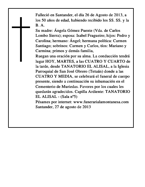 ALBERTO LOMBO GOMEZ