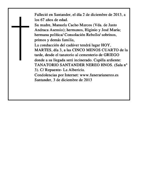 justo secundino