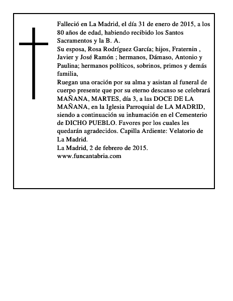 Fraterno Uribarri González
