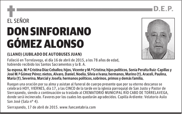 Sinforiano Gómez Alonso