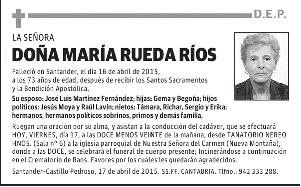 MARÍA RUEDA RÍOS