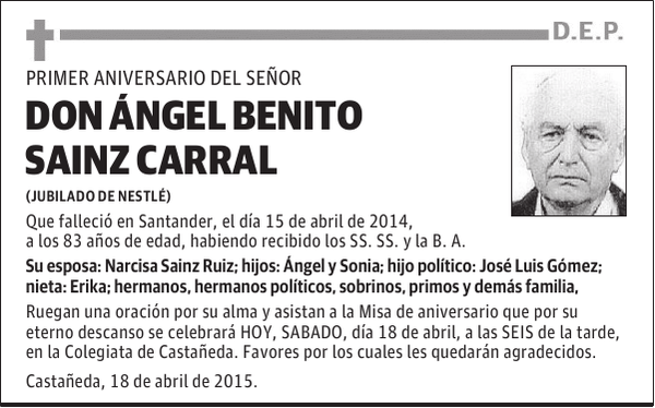 Ángel Benito Sainz Carral