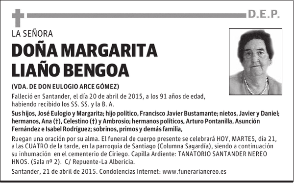 MARGARITA LIAÑO BENGOA