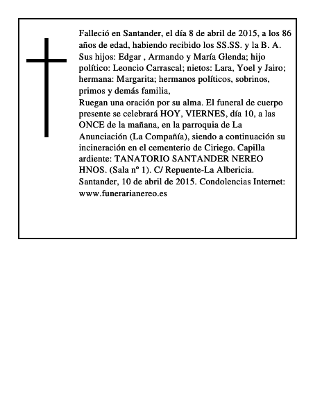 MARIA ANTONIA FERNANDEZ ORTIZ