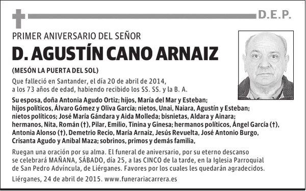 Agustín Cano Arnaiz