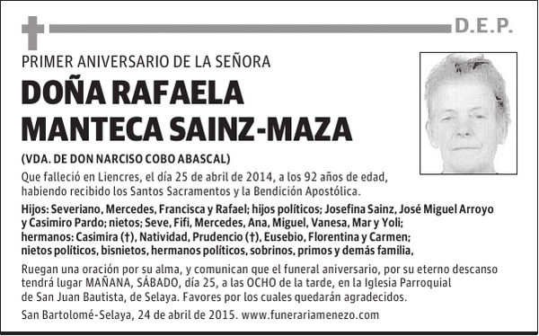 Rafaela Manteca Sainz-Maza