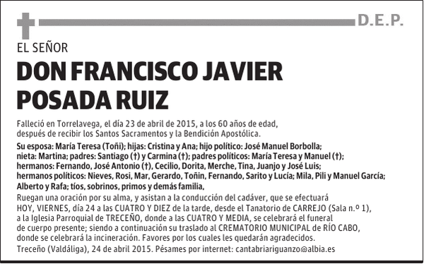Francisco Javier Posada Ruiz