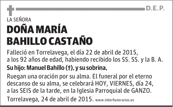 María Bahillo Castaño