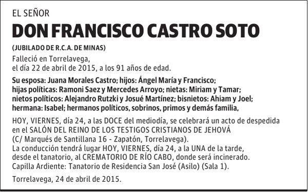 Francisco Castro Soto