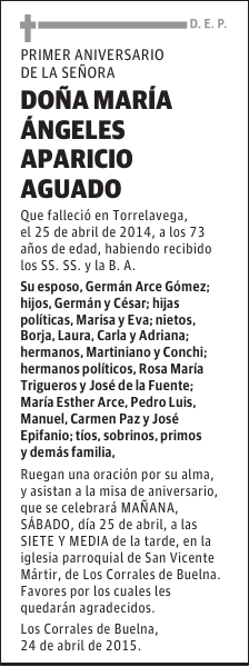María Ángeles Aparicio Agudo