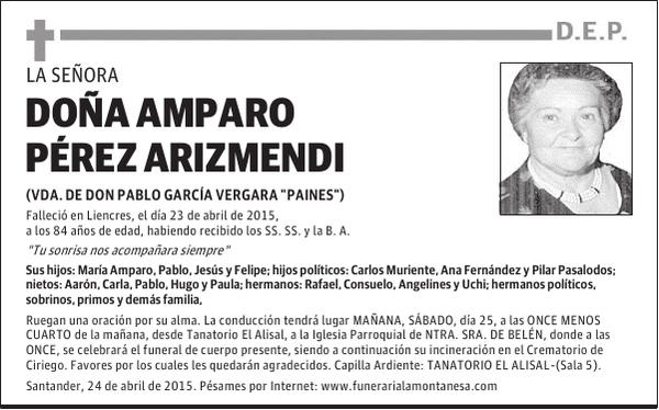 Amparo Pérez Arizmendi