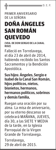 Ángeles San Román Quevedo
