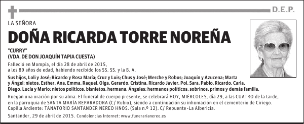 Ricarda Torre Noreña