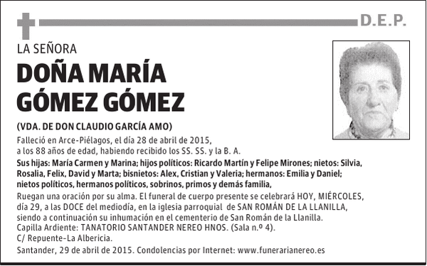 María Gómez Gómez