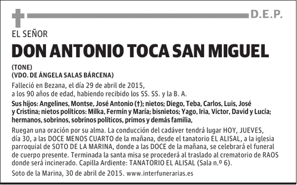 Antonio Toca San Miguel