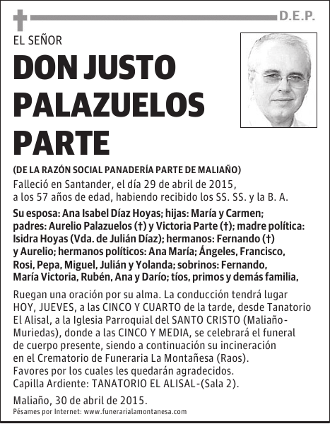 Justo Palazuelos Parte