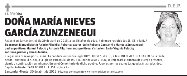 María Nieves García Zunzunegui