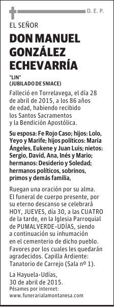 Manuel González Echevarría