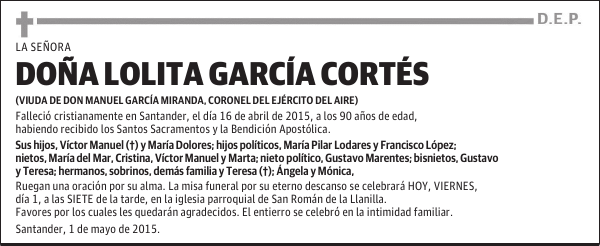 Lolita Garcia Cortes