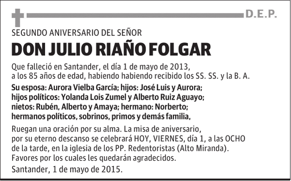 Julio Riaño Folgar