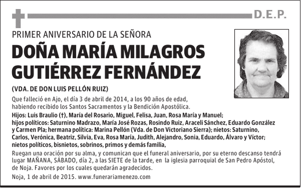 María Milagros Gutiérrez Fernández