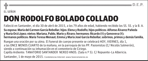 RODOLFO BOLADO COLLADO