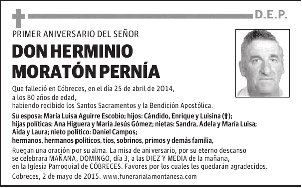 Herminio Moratón Pernía