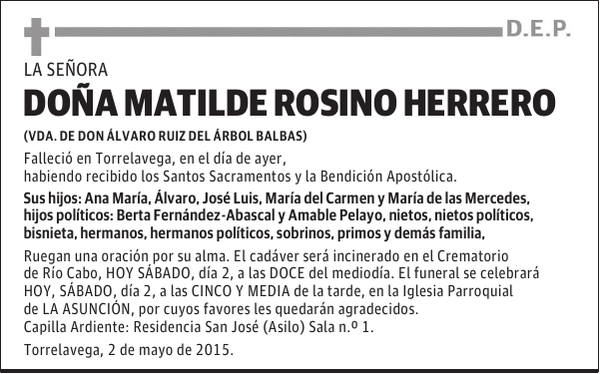 Matilde Rosino Herrero