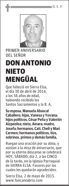 Antonio Nieto Mengüal